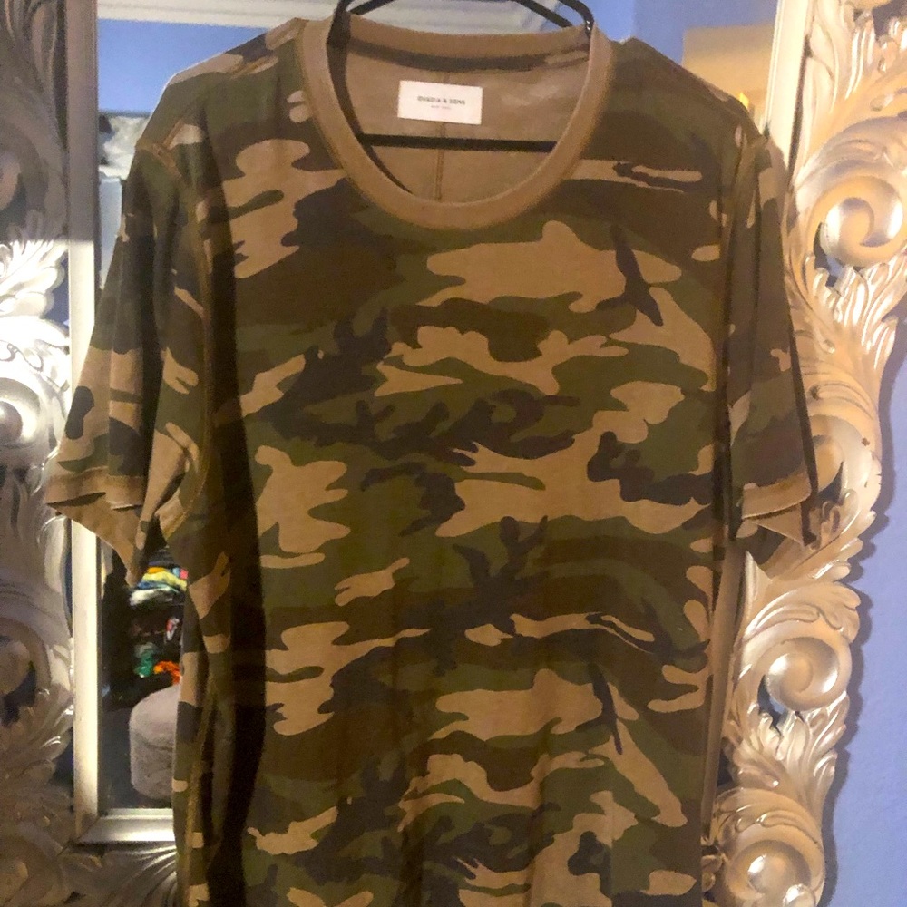 Out of the sandbox camouflage green casual shirt